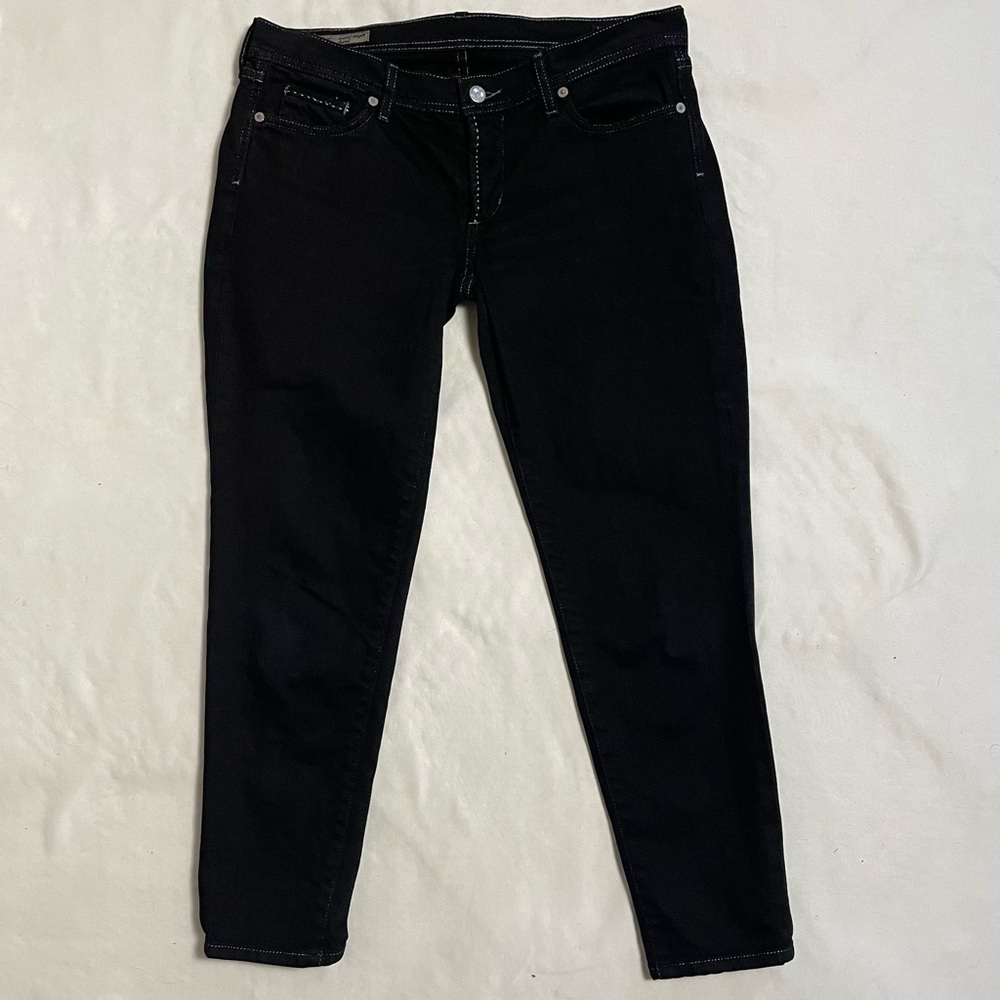 Citizens Of Humanity by Jerome Dahan Black Ankle Length Stretch Jeans Size 30